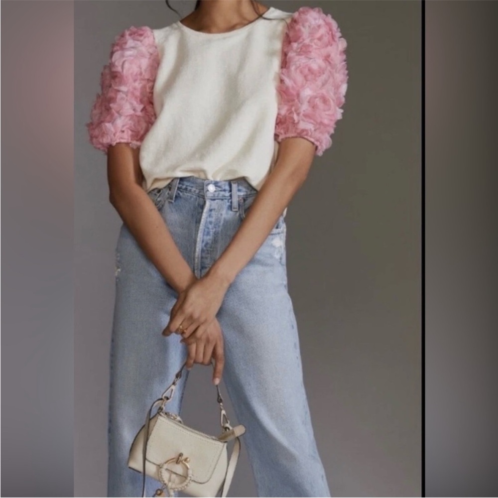 Anthropologie Cream Sweater - Picture 4 of 5